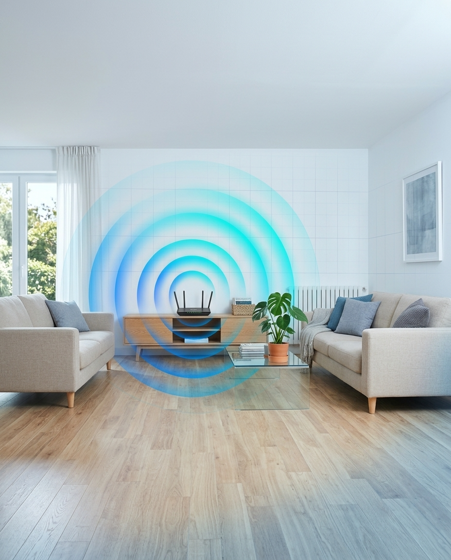 Radiofrequency measurement and wifi heatmap in a home in Andalusia