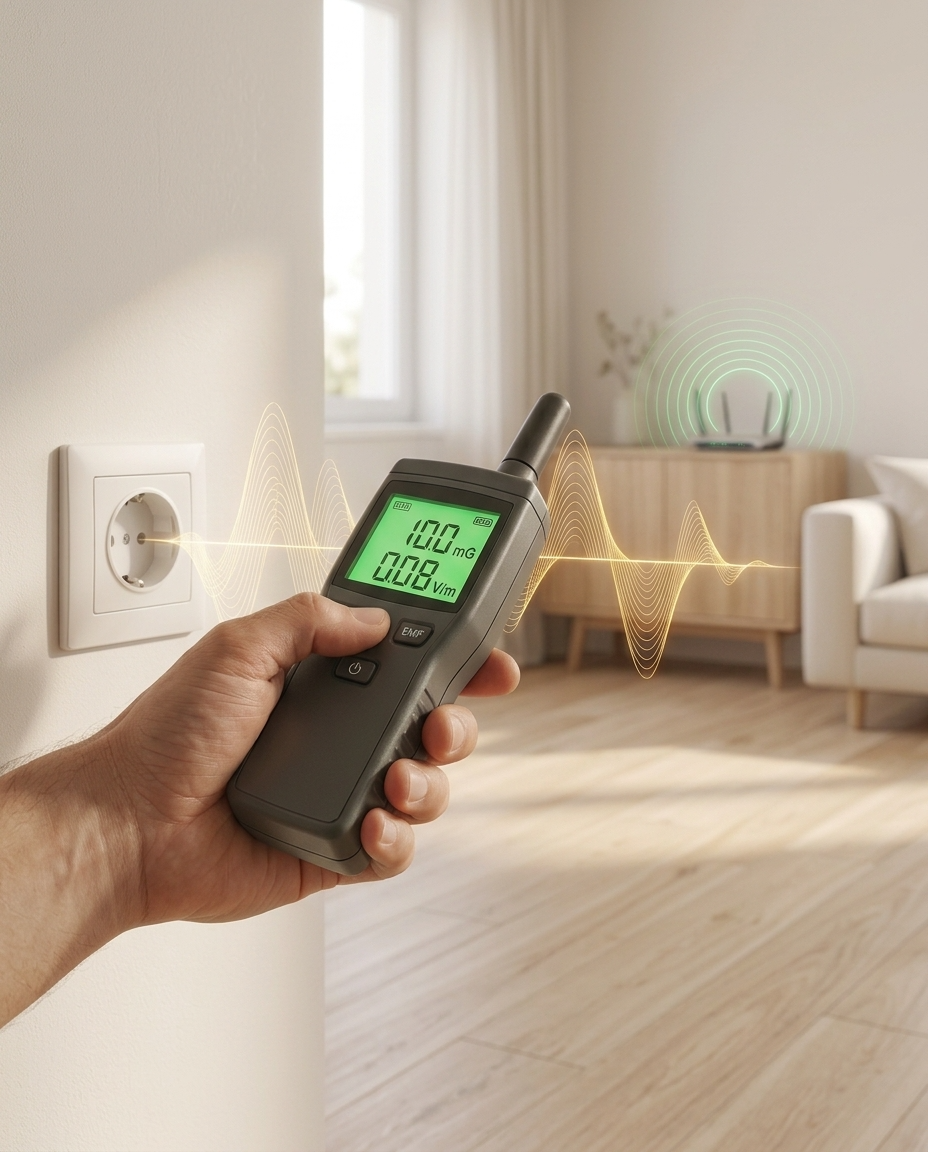 Space assessed by Harmos with electromagnetic measurement instruments